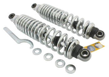 Coppia ammortizzatori IKON 324 mm, molla cromata – Moto Guzzi Le Mans, V7, T3
