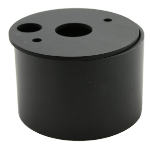 Contenitore strumento alluminio 80 mm, serie/Vega, completo, anodizzato nero