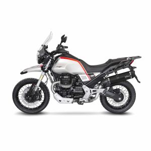 Preview: LeoVince LV One Evo Black Edition Endschalldämpfer – Moto Guzzi V85 TT, Travel, Strada