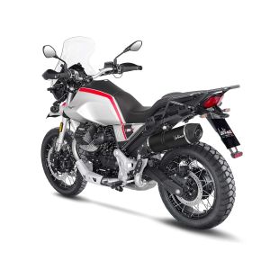 Preview: LeoVince LV One Evo Black Edition Endschalldämpfer – Moto Guzzi V85 TT, Travel, Strada