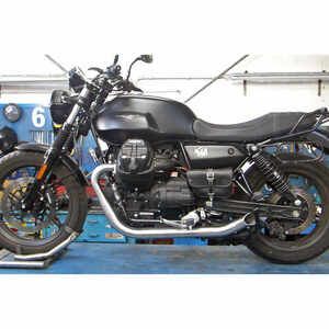 Auspuffanlage Komplett Moto Guzzi V 7 i.e. 850 E5+ Mass Hot Rod 2-2