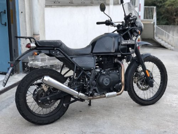 Silenziatore Mistral conico, inox opaco, Euro 4 – Royal Enfield Himalayan 410