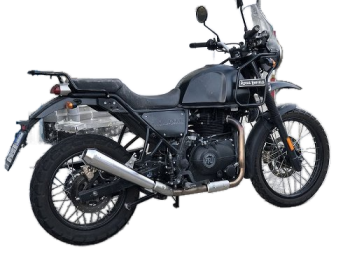 Mistral Schalldämpfer konisch, Edelstahl matt, Euro 4 – Royal Enfield Himalayan 410