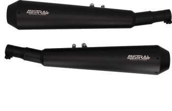Silenziatore Mistral, conico, inox nero opaco, omologato – Triumph Thunderbird Sport 900