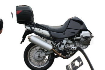 Mistral Schalldämpfer oval, Edelstahl poliert, mit EG-ABE – Moto Guzzi Quota 1000/1100 ES