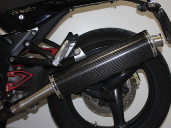 Silenziatore Mistral ovale piatto, carbonio, non omologato – Moto Guzzi Griso 850/1100/1200 8V