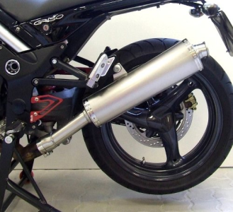 Silenziatore Mistral ovale piatto, titanio, non omologato – Moto Guzzi Griso 850/1100/1200 8V