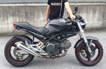 Coppia di silenziatori Mistral, conici corti, inox opaco, omologati – Ducati Monster