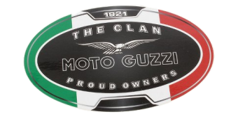 Adesivo Moto Guzzi «The Clan» 14,5 x 9,5 cm – originale