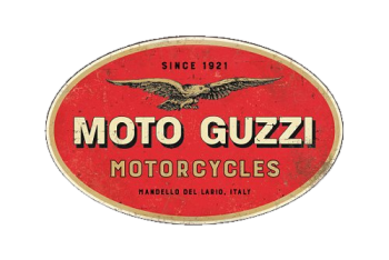 Insegna di latta Moto Guzzi «Motorcycles», 20x30 cm