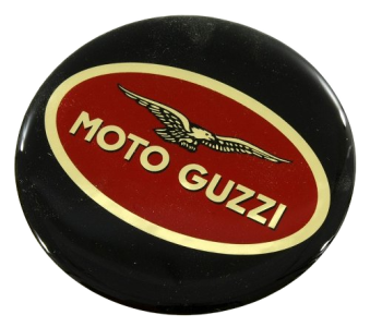 Emblema valigia Moto Guzzi 60 mm per valigie Hepco & Becker, 1 pz.