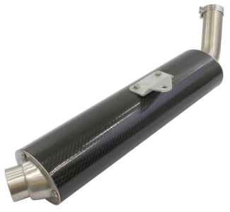 Silenziatore dx Moto Guzzi, carbonio – V11 Sport