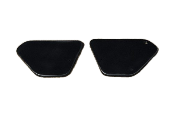 Moto Guzzi Seitendeckel-Satz Aluminium, schwarz – V7 und V7 II