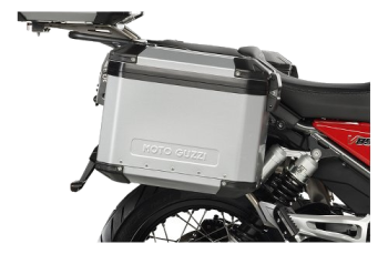 Moto Guzzi Seitenkoffer-Satz 33/38 Liter, Aluminium – V85 TT / V85 TT Travel
