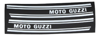 Kit adesivi serbatoio Moto Guzzi dx + sx, bianco – V7 850 GT, California