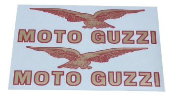 Kit adesivi serbatoio Moto Guzzi rosso/oro – California 1100, 1100 Sport