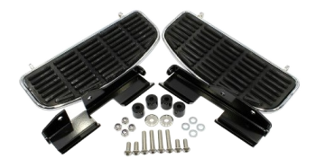 Kit trasformazione pedane poggiapiedi in acciaio Moto Guzzi, completo – California Jackal, Stone