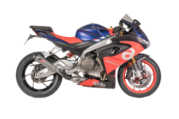 QD-EXHAUST Aprilia RS/Tuono 660 (Euro 5) – Full System Tri-Cone Titanium – fitted to the motorcycle