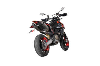 Preview: QD-EXHAUST Ducati Hypermotard 698 (Euro 5+) – Slip-on Tri-Cone Titanium Carbon – fitted to the motorcycle
