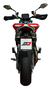 Terminale slip-on Twin Gunshot Dark Matter QD-EXHAUST – Ducati Hypermotard V2 (dal 2026)