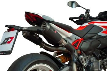 Terminale slip-on Twin Gunshot Dark Matter QD-EXHAUST – Ducati Hypermotard V2 (dal 2026)