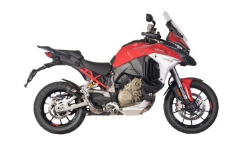 QD-EXHAUST Ducati Multistrada V4 (2022–2024) – Slip-on Gunshot Dark Matter – am Motorrad