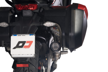 Preview: QD-EXHAUST Ducati Multistrada V4 (2022–2024) – Slip-on Gunshot Dark Matter – Detailansicht