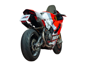 Preview: QD-EXHAUST Ducati Panigale/Streetfighter V2 (from 2025) – Slip-on Dark Matter – fitted to the motorcycle