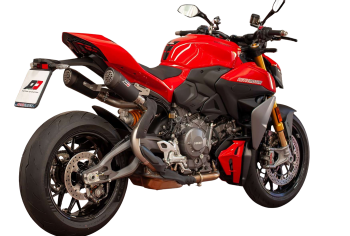 Preview: QD-EXHAUST Ducati Panigale/Streetfighter V2 (from 2025) – Slip-on Dark Matter – fitted to the motorcycle