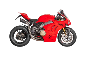 Preview: QD-EXHAUST Ducati Panigale V4 (2022–2024) – Semi-Komplettanlage Racing – am Motorrad