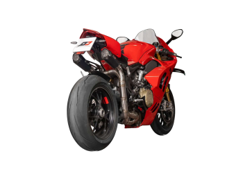 Preview: QD-EXHAUST Ducati Panigale V4 (2022–2024) – Semi-Komplettanlage Racing – am Motorrad