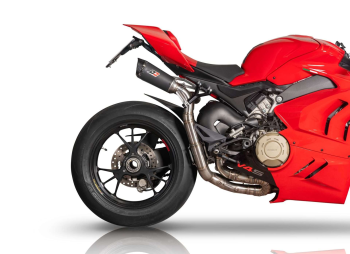 QD-EXHAUST Ducati Panigale V4 (2022–2024) – Semi-Komplettanlage Racing – Detailansicht