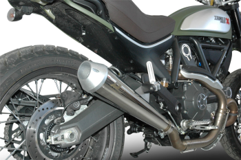 Preview: QD-EXHAUST Ducati Scrambler / Desert Sled (Euro 4) – Verbindungsrohr mit Kat – Detailansicht