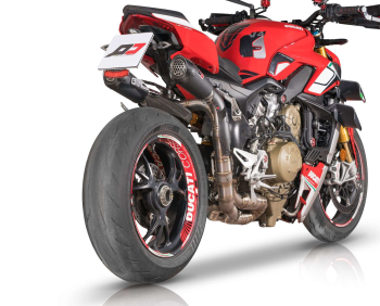 Preview: QD-EXHAUST Ducati Streetfighter V4 (2022–2024) – Semi-Komplettanlage Racing – am Motorrad