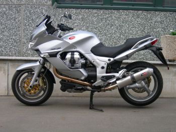 QD-EXHAUST Moto Guzzi Norge/Breva 1200 – Slip-on Magnum Titan TR-Cono – Foto von QD