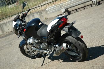 Preview: QD-EXHAUST Moto Guzzi Sport 1200/1200 8V – Slip-on Magnum Titan TR-Cono – Foto von QD