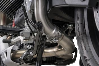 QD-EXHAUST Moto Guzzi V85 TT – Decat-Rohr Racing – Foto von QD