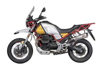 Preview: QD-EXHAUST Moto Guzzi V85 TT – Decat-Rohr Racing – Foto von QD