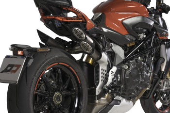 Preview: QD-EXHAUST MV Agusta Brutale 1000 RR/RS – Slip-on Power Gun Titan – Detailansicht