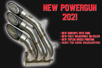 QD-EXHAUST MV Agusta Brutale 800 (ab 2016) – Slip-on Power Gun Silver – Produktfoto