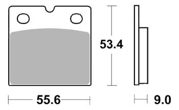 Pastiglie freno SBS 506H.CT Street High Power Carbon