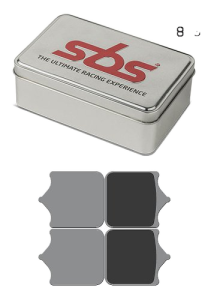 Pastiglie freno SBS 870DS-1 Road Racing Endurance Dual Sinter