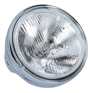 Faro H4 Classic cromato, 200 mm – Moto Guzzi California, T3, V7