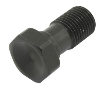Vite forata Spiegler alluminio corta M10x1, nera