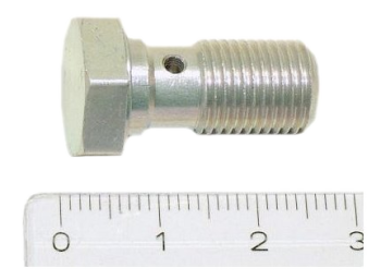 Vite forata Spiegler alluminio corta M10x1, argento, 20 mm – per Brembo