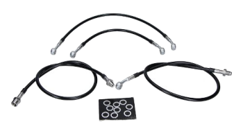 Kit tubi freno in treccia Spiegler 4 pezzi anteriore – Moto Guzzi 850 T5