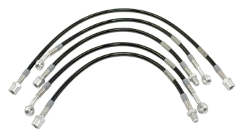 Kit tubi freno in treccia Spiegler 5 pezzi, nero – Moto Guzzi 850 T3