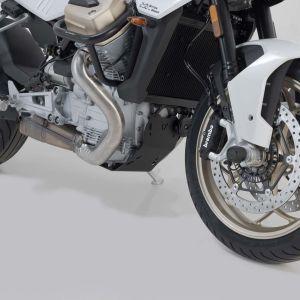 Preview: SW-Motech Motorschutz Aluminium, schwarz – Moto Guzzi V100 Mandello / S