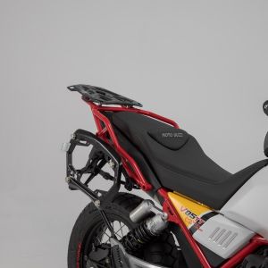 Preview: SW-Motech PRO Seitenträger-Set, schwarz – Moto Guzzi V85 TT, Travel (bis 2024)