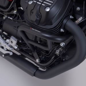 SW-Motech crash bars, black – Moto Guzzi V7 II/III/IV, V7 Racer, V9 Bobber / Roamer